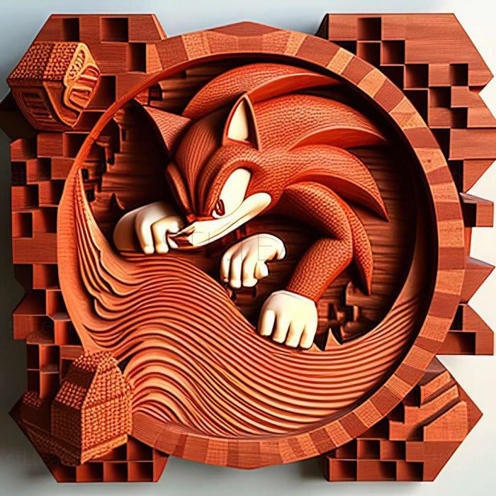 3D model Sonic the Hedgehog 3 Knuckles game (STL)